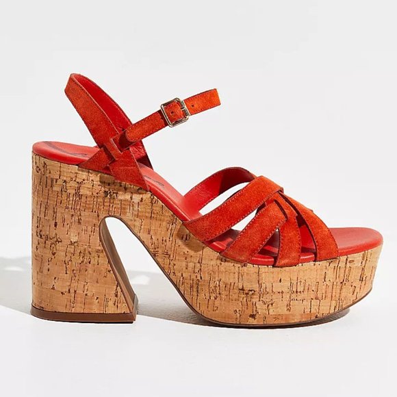 🎉LAST CHANCE🎉 FREE PEOPLE Lisbon MJ Platform Sandals / Sunstar - Picture 3 of 11
